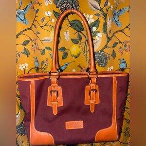 Dooney & Bourke Burgundy Wine Cabriolet Tote